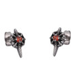 Trendy Stainless Steel Zircon Stud Earrings for Women