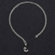 Cute Cartoon Little Fox Pendants Necklaces 60cm Silver Women's Chain Necklace