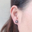 Stainless Steel Sun Stud Earrings Retro Ear Studs Women's Jewelry Accessories