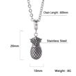 Unique Pineapple Pendants Necklaces 60cm Length Link Chain Necklace for Women