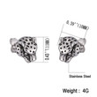 Leopard Head Ear Studs for Women Trendy Stainless Steel Stud Earrings Hot Sale