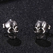 Fashion Ear Jewellery Unisex Skeleton Shape Stud Earrings in Stainless Steel