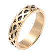 Gold Plating Women's Finger Rings Engraved Infinity Symbol Simple Trendy Ring
