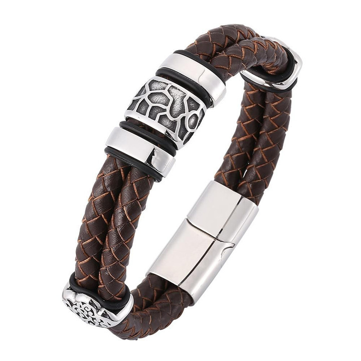 Leather Wristband Bracelet Men