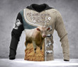 Charolais 3D all over printed hoodie HMT