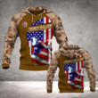 FRENCHIE FLAG HOODIE 3D PMT
