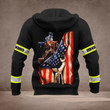 TT US Ironworker Flag 3D all over printed hoodie