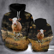 Hereford cattle 3D printed hoodie OTW