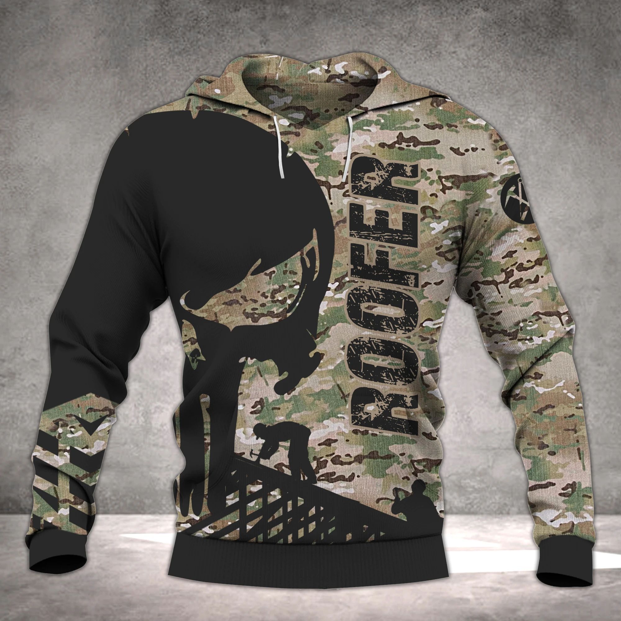 MTP ROOFER PU 9TO5 CAMO HOODIE 3D