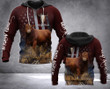 Red Angus cattle 3D printed hoodie FGV