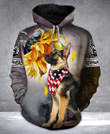 German Shepherd 3D printed hoodie DFA