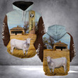 VH CHAROLAI CATTLE HOODIE 3D ALL OVER PRINTED