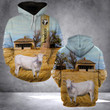 VH CHAROLAI CATTLE HOODIE 3D ALL OVER PRINTED