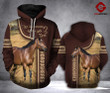 Thoroughbred horse 3D printed hoodie GOQ