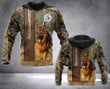 German Shepherd 3D printed hoodie LVW