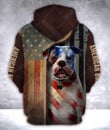 FLAG MT American Bulldog 3D HOODIE