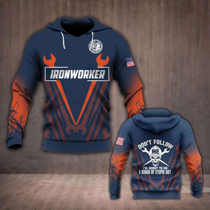 Ironworker LMT 3d all over printed HOODIE