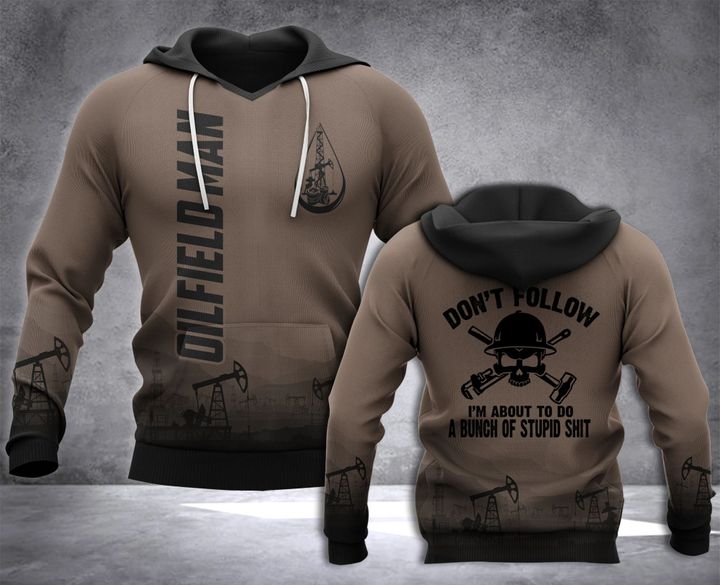 Oilfield Man Don't Follow 3D all over printed hoodie WHJ
