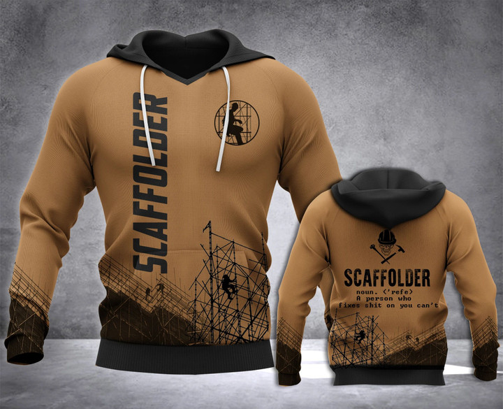 Scaffolder Definition 3D all over printed hoodie WHJ
