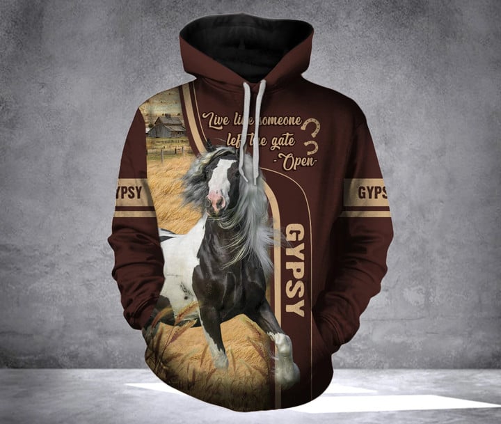 Gypsy Horse 3D printed hoodie GOQ