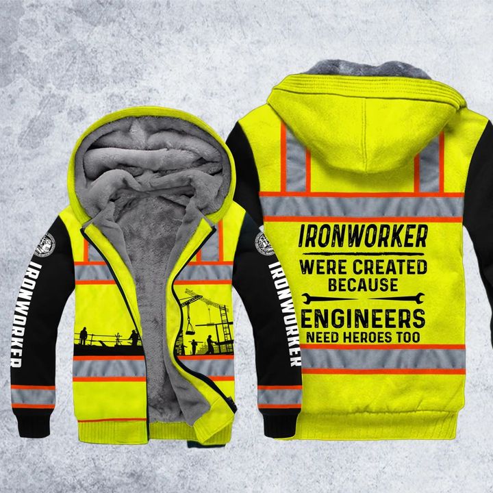 DH IRONWORKER HEROES SAFETY HOODIE ALL OVER PRINT