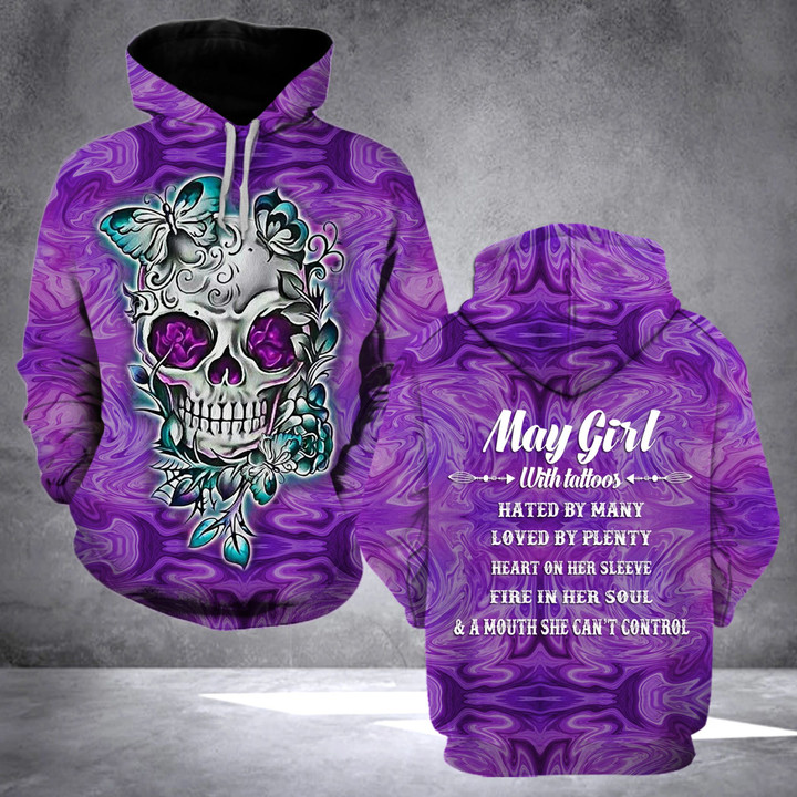TT - MAY GIRL WITH TATTOOS HOODIE