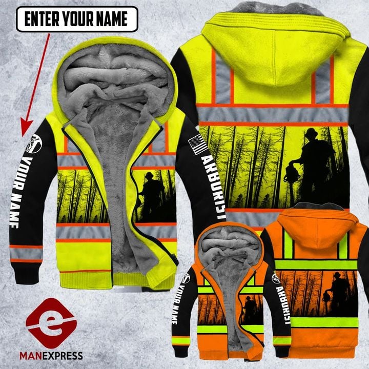 DH CUSTOMIZED ARBORIST SAFETY  HOODIE ALL OVER PRINT