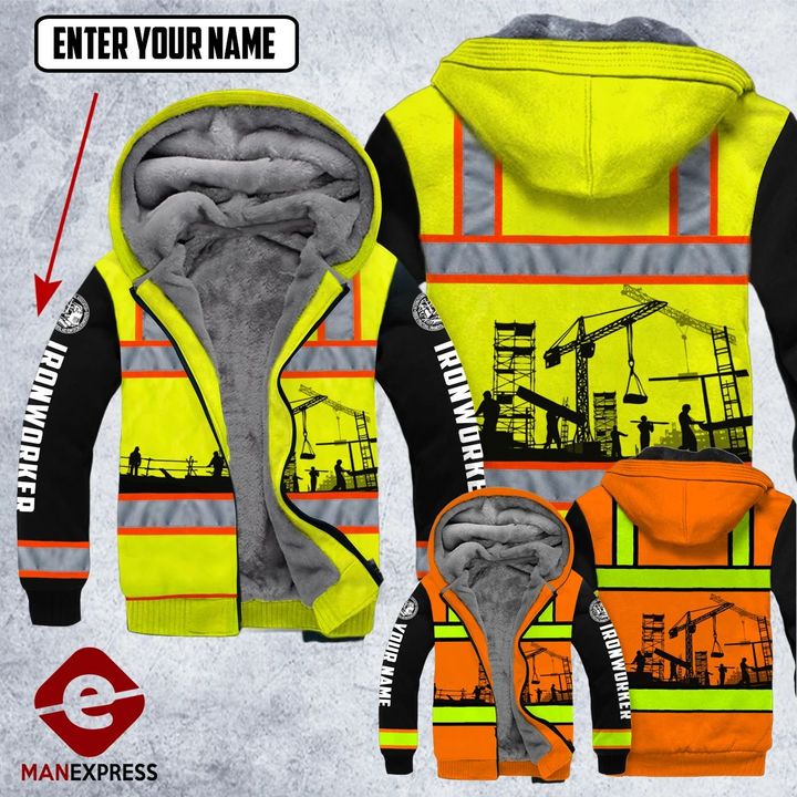 DH CUSTOMIZED IRONWORKER SAFETY  HOODIE ALL OVER PRINT