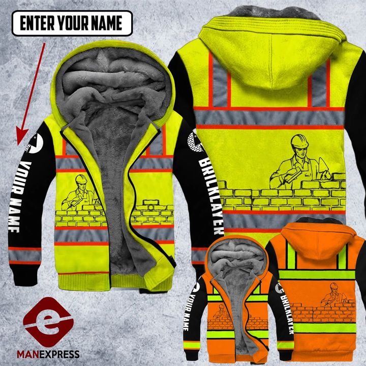 DH CUSTOMIZED BRICKLAYER SAFETY  HOODIE ALL OVER PRINT