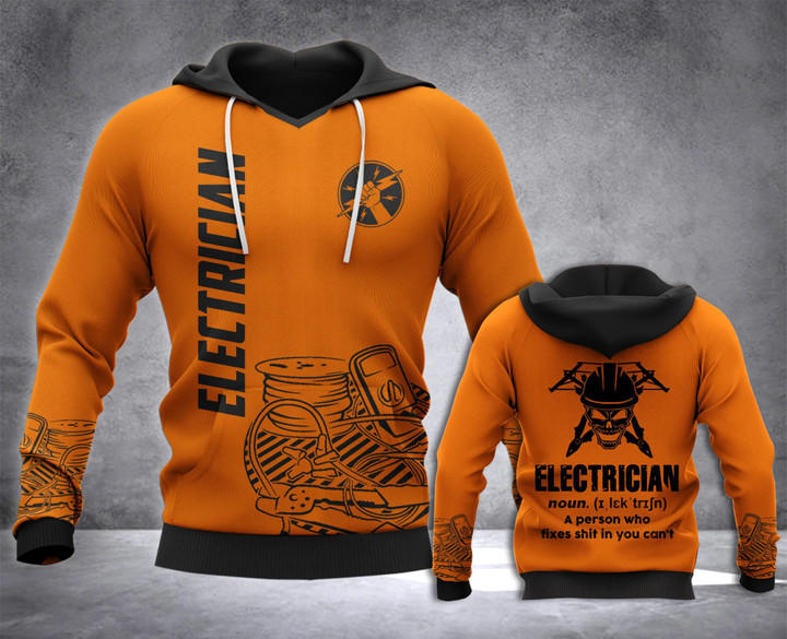 Electrician Definition 3D all over printed hoodie WHJ