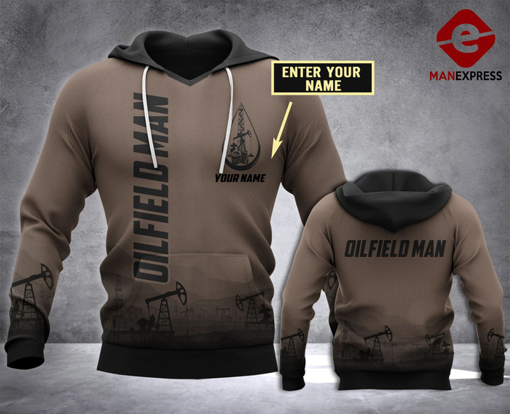 Personalized Oilfield Man 3D all over printed hoodie WHJ