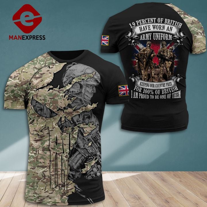 British Soldier Tshirt 3D Print 170921PDT