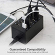 Sabrent 60 Watt 10-Port Family-Sized Desktop USB Rapid Charger, Auto Detect Technology