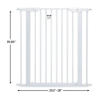Midwest Homes For Pets Steel Pet Safety Gate 39 Inches (Pack Of 1) In Soft White