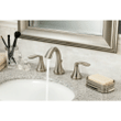 Moen T6420BN Eva Two-Handle High-Arc 8-Inch Widespread Bathroom Faucet, Valve Required, Brushed Nickel