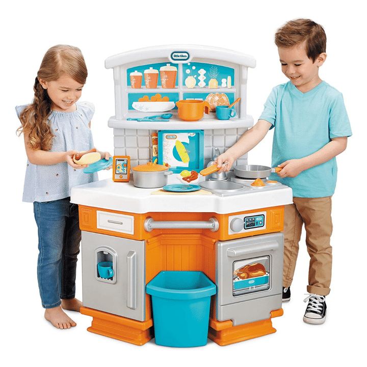 Little Tikes Home Grown Kitchen, Role Play Realistic Kitchen Accessories Set, Multicolor