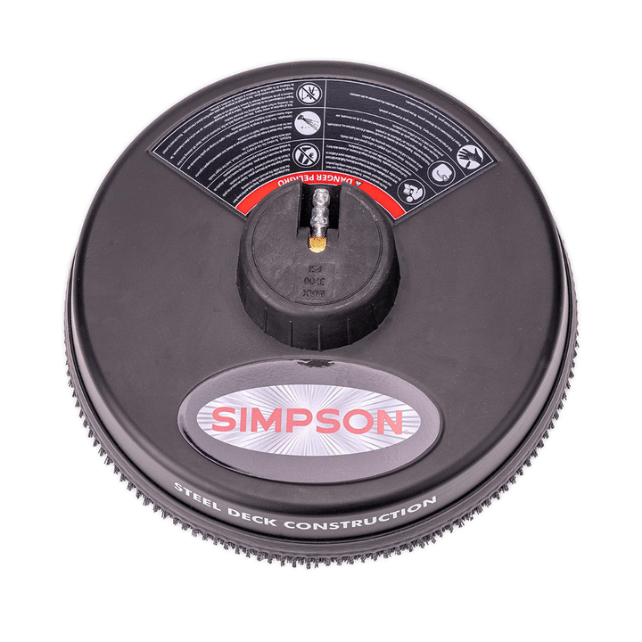 Simpson Cleaning 80165 Scrubber 15" Steel Pressure Washer Surface Cleaner, Black