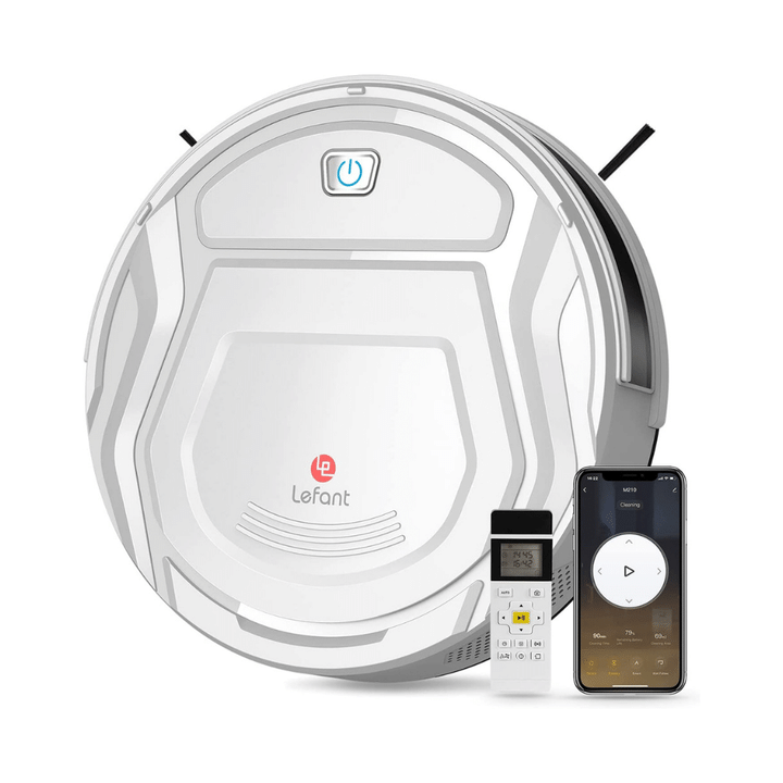 Lefant M210 Robot Vacuum Cleaner, 1800Pa Strong Suction, White