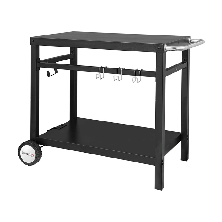 Royal Gourmet Double-Shelf Movable Dining Cart Table, PC3401B