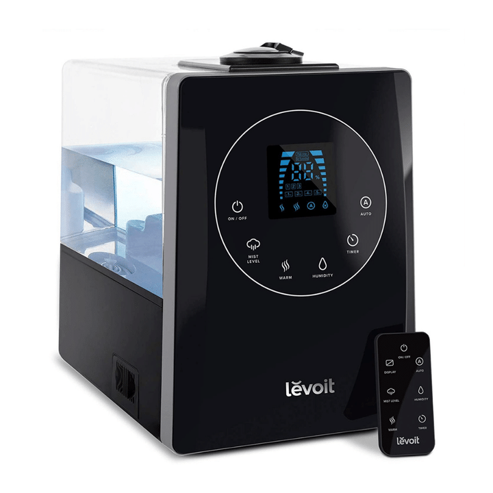 Levoit Hybrid Ultrasonic Humidifier for Large Room, Warm and Cool Mist Ultrasonic Air Vaporizer, Black