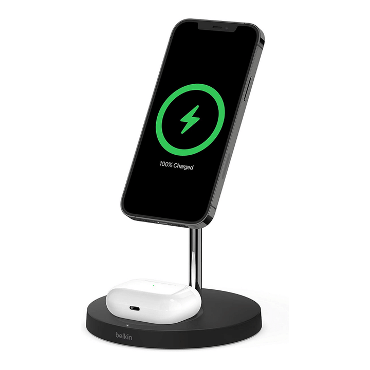 Belkin Magsafe 2-In-1 Wireless Charger, 15W Fast Charging Iphone Charger, Black