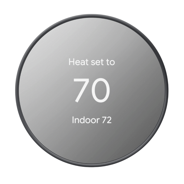 Google Nest Thermostat, Smart Programmable Wifi Thermostat, Charcoal