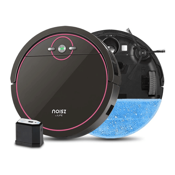 NOISZ ILIFE S5 Pro Robot Vacuum And Mop 2 In 1, ElectroWall, Automatic Self-Charging, Water Tank, Black