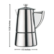 Cuisinox Roma 10-Cup Stainless Steel Stovetop Moka Espresso Maker-Toolcent®