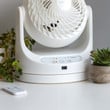Iris USA Whisper Quiet Woozoo Small Oscillating Personal Air Circulating Fan with Remote Control, 12 Inches, White