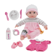 JC Toys 15 Inches Realistic Soft Body Baby Doll with Open/Close Eyes