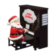 Mr. Christmas Sing-A-Long Santa Christmas Décor, 7.4 Inches, Black (19662)