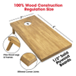 GoSports 4feet-2feet Regulation Size Wooden Cornhole Boards Set