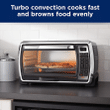 Oster Toaster Oven, Digital Convection Oven, Large 6-Slice Capacity, Black, Polished Stainless