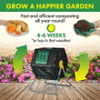 Miracle-Gro Small Composter, Compact Single Chamber Outdoor Garden Compost Bin